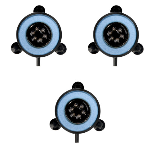 3pcs LED Aquarium Fish Tank Bubble Light Blue ( ) 2