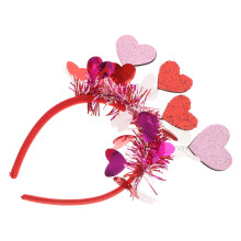 2pcs Valentine Cupid Heart Headband Tinsel Hair Accessories