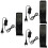 3pcs LED Aquarium Light Clip-On with 6