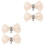 2 Paar Schleifen- -Schuhclips Für High Heels 5