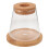 2 Sets Desktop Fish Bowl Clear Glass Tank With Lid Mat 1
