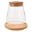 2 Sets Desktop Fish Bowl Clear Glass Tank With Lid Mat 2