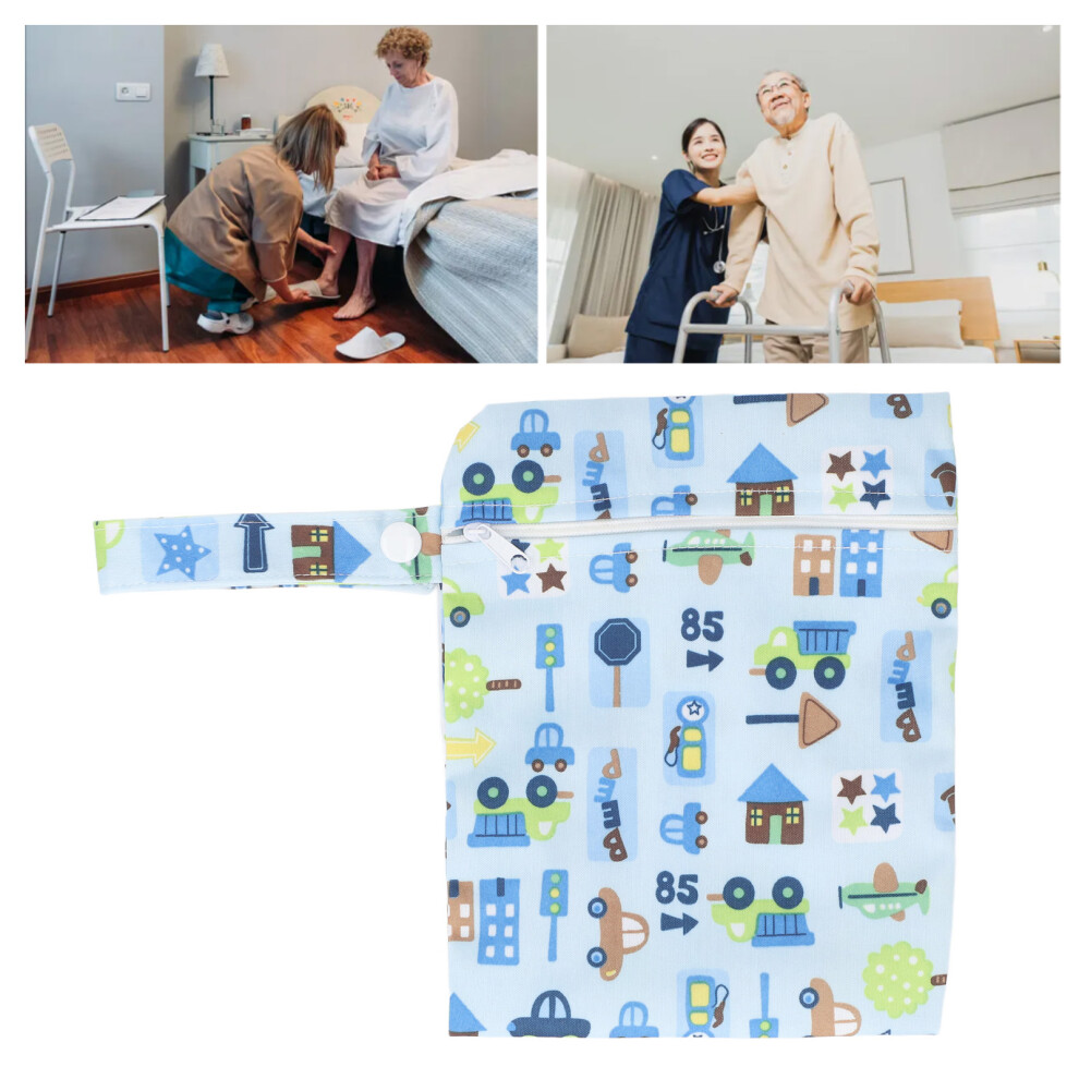 3Pcs Baby Cloth Diaper Wet Dry Bag Water Resistant 20x14cm Breathable Outdoor Storage