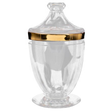 2pcs Transparent Candy Container Dried Fruit Holder Chocolate Jar