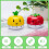 Rotary Tool Egg Cooker Timer Novelty Kitchen Timer Vegetable Animal Cooking Timer Digital Egg Timer js 2