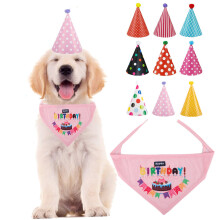Niedliches Hundekopf- und Lätzchen-Set zum Geburtstag, Papier + Polyester, 75g