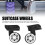 Universal Luggage Wheels Set 2 Pack ABS Suitcase Casters Heavy Duty Replacement 8
