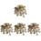 400 Pcs Assorted Wooden Snowflake Cutouts Craft Decor 2