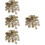 400 Pcs Assorted Wooden Snowflake Cutouts Craft Decor 7