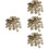 400 Pcs Assorted Wooden Snowflake Cutouts Craft Decor 6