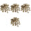 400 Pcs Assorted Wooden Snowflake Cutouts Craft Decor 3