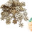 400 Pcs Assorted Wooden Snowflake Cutouts Craft Decor 10