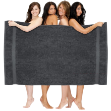 Extra Large Big Super Jumbo Bath Sheets Towels 150x200 cm Luxury XXXL Bath Sheet (Charcoal Grey)