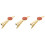 3pcs Copper Tie Clips Groom Wedding Supply 4