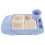 Bamboo Fiber Car-Shaped Dinner Tray Set with 1