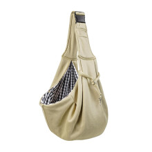 Cat Carrier Bag for Small Dogs and Cats, Breathable Lightweight with Adjustable Shoulder and Chest Straps, Khaki