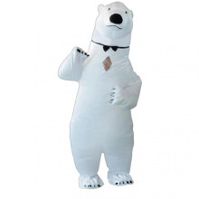 Adult Polars Bear Inflatable Performance Suit Comfortable Lightweight Show Costume for Patry Stage Show