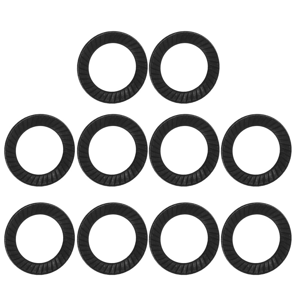 10pcs Steel Ribbed Lock Washer Spacers Washers