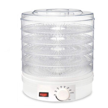Food Dehydrator White Dryer for Home Use, Compact Fruit Vegetable Meat Drying Machine, 5-Tray Electric Food Dryer