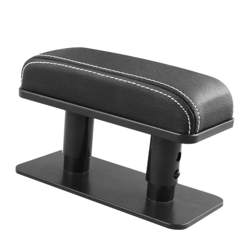 Memory Car Armrest Pad For Elbow Rest - Central Side Pads, Height Adjustable, Comfortable For Long Trips White 6038364172761
