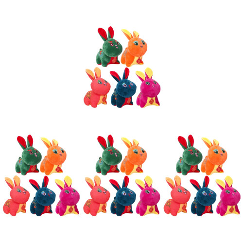 20 Pcs Rabbit Mascot Dolls Stuffed Bunny Toys Decor 1