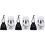3 Sets Pet Ashes Storage Pot Ceramic Cremation Urn 4