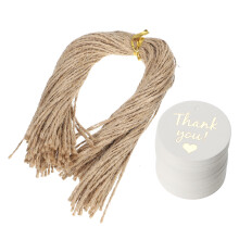 200 Pcs Paper Tags Thank You Labels for Gift Occasions