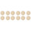 12 Pcs Bamboo Hollow Round Coasters Heat Insulation Mats 4