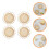 12 Pcs Bamboo Hollow Round Coasters Heat Insulation Mats 11