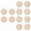 12 Pcs Bamboo Hollow Round Coasters Heat Insulation Mats 6