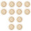 12 Pcs Bamboo Hollow Round Coasters Heat Insulation Mats 3