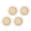 12 Pcs Bamboo Hollow Round Coasters Heat Insulation Mats 1