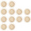 12 Pcs Bamboo Hollow Round Coasters Heat Insulation Mats 7