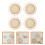 12 Pcs Bamboo Hollow Round Coasters Heat Insulation Mats 10