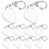 10pcs Guitar Pick Keychain Holder Transparent Acrylic Storage Box 11