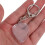 10pcs Guitar Pick Keychain Holder Transparent Acrylic Storage Box 4