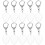 10pcs Guitar Pick Keychain Holder Transparent Acrylic Storage Box 1