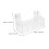 2pcs Suction Cup Fridge Organizer Clear Acrylic Shelf 5 Compartments 2