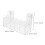 2pcs Suction Cup Fridge Organizer Clear Acrylic Shelf 5 Compartments 3