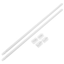 1 Set Extendable Shower Curtain Rod 40-70cm Adjustable Tension