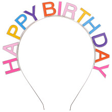 2pcs Happy Birthday Hair Hoops Letter Design Party Decor