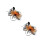 2pcs Tea Party Fascinator Hat Wedding Bride Headband 5