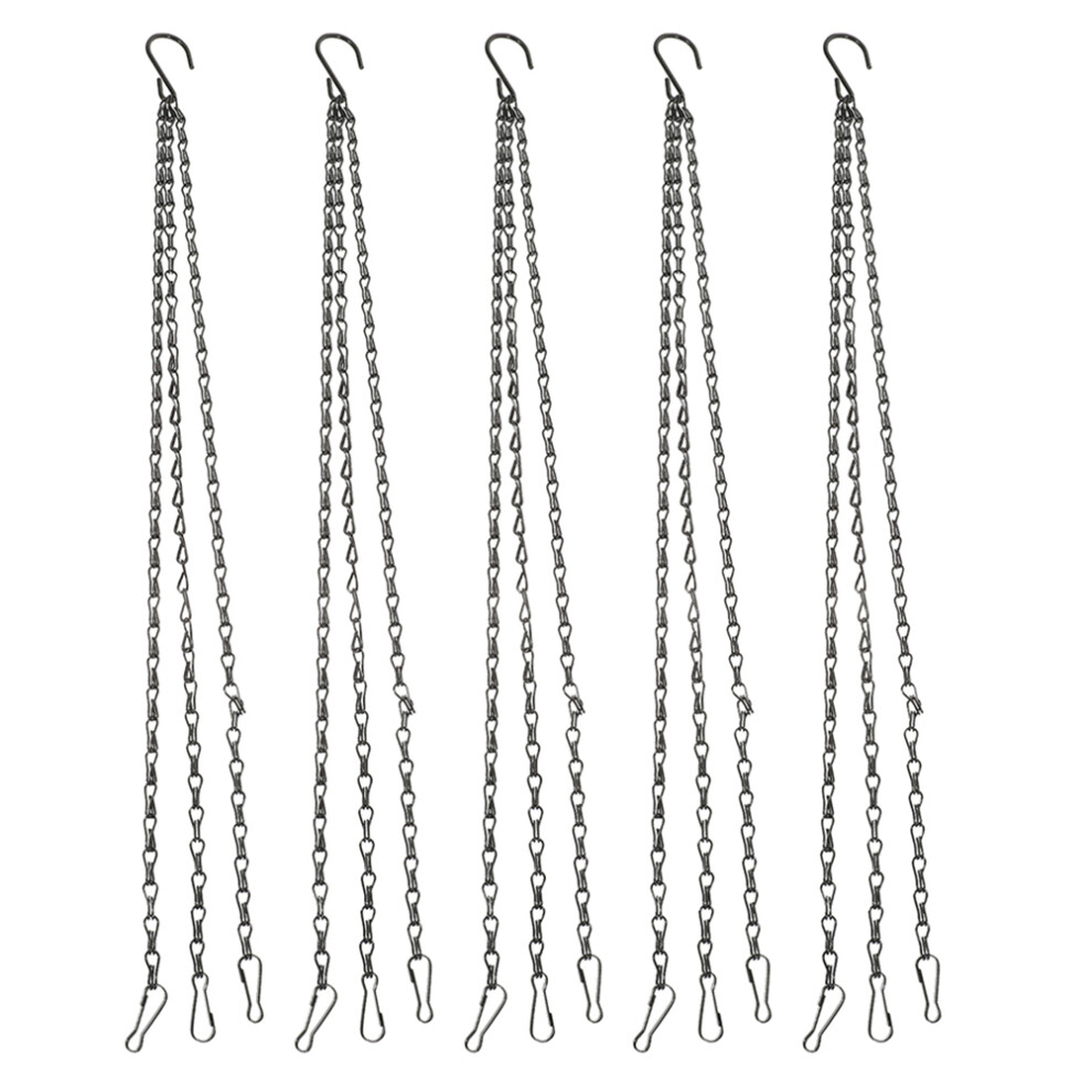 5Pcs 20 Inch Heavy Duty Metal Hanging Basket Chains With Hooks 3191123548344