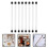 8pcs Clear Acrylic Empty Storage Tubes with Caps 10