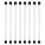 8pcs Clear Acrylic Empty Storage Tubes with Caps 1