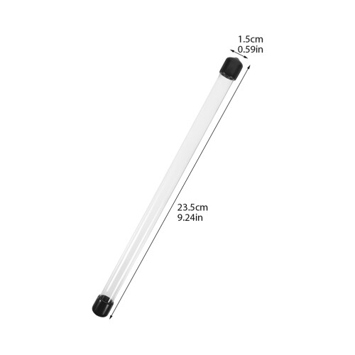 8pcs Clear Acrylic Empty Storage Tubes with Caps 1
