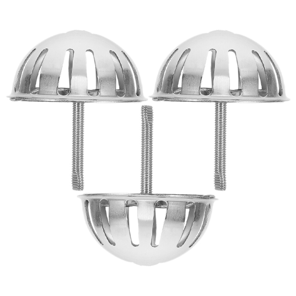 3Pcs Stainless Steel Urinal Funnel Cover Strainer With Top Spud Filter 3191123546135