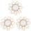 3pcs Rattan Woven Mirror Wall Decor Art Craft 3