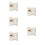 5pcs Satin Wedding Ring Pillow Ceremony Cushion 11