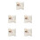 5pcs Satin Wedding Ring Pillow Ceremony Cushion 6